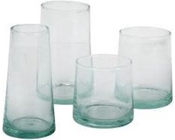 vaas - cylinder - recycled glas - mondgeblazen