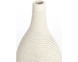 Vaas deco 16x12x33 cm YOUNA crème