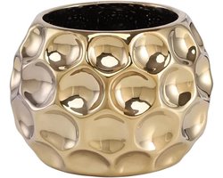 Vaas Decoratie - Bloemenpot - Bloemstukken Maken - Messing-plated Afwerking - Klein Formaat - Goud