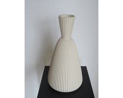Vaas Ellen - Wit - 40 cm hoog - Elegante vaas