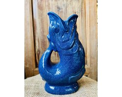 Vaas Fish Blauw | Blauwkleurig | Vis | Landelijk | Bloemvaas | Woonaccessoire | Woonaccessoires | Interieur | Bloemen | Bloem | Keramiek | Paasdecoratie | Pasen | Paasdagen | Lente | Droogbloemen | Vaasje | Woonkamer | Huiskamer | Lente | Vrolijk