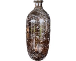 Vaas gerecycled glas - 31 cm hoog