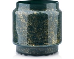 Vaas Groen Marmer, Hoogte 21 cm