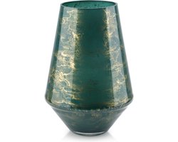 Vaas Groen Marmer - Hoogte 26 cm
