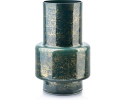 Vaas Groen Marmer, Hoogte 34 cm