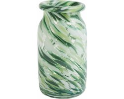 Vaas HAY Splash Green Swirl Small