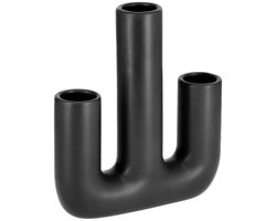 Vaas Jano | Zwart | 3 in 1 | Keramiek | Uniek design | 18x4.8x20.5 cm