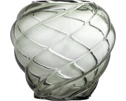 Vaas Leyan groen glas 18cm