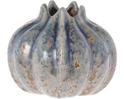 Vaas Lynton blauwgrijs/bruin 11cm