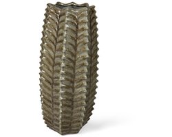 Vaas - Ø20x51cm - Keramiek - Beige - Sandy Wave L - Peri Living