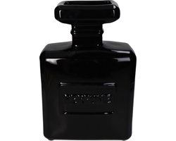Vaas - Parfum fles - Zwart - Woonkamer - Badkamer - Kapper - Salon - Maten 20x9x30cm