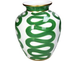 Vaas Porselein Groen 23x23x26cm