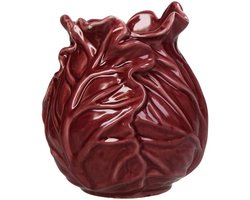 Vaas Rode Kool – Keramiek – Rood – H13 cm