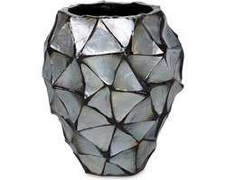 Vaas - Schelpenvaas - Handgemaakt - Parel - Zilver