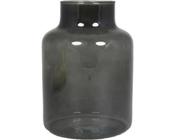 Vaas Smoke  – Handgemaakt – Glazen vaas  – Bloemenvaas - H20 x Ø15cm
