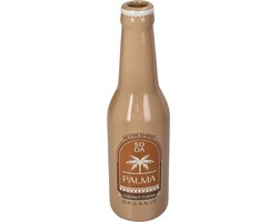 Vaas Soda Fles Bruin Aardewerk 6,5x6,5x24cm