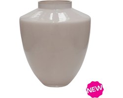 Vaas Tugela S | Small | Ivory - Pastel Wit - Off White | Mond geblazen glas | Glans | Ø24,5 x H29 cm