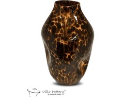 Vaas - Villa Pottery - Decoratie - Woondecoratie - Keramiek - Campari 1_1 Brown Reactive
