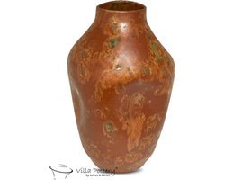 Vaas - Villa Pottery - Decoratie - Woondecoratie - Keramiek - Campari 1_2Brown Orange Reactive
