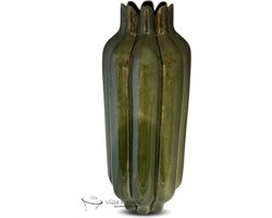 Vaas - Villa Pottery - Decoratie - Woondecoratie - Keramiek - Flowerpower 2_2 Green Reactive