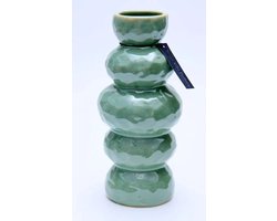 Vaas - Villa Pottery - Decoratie - Woondecoratie - Keramiek - Summer 5 - Green