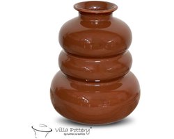 Vaas - Villa Pottery - Decoratie - Woondecoratie - Keramiek - Waterdicht - Bolla Vie 1_1 Brown