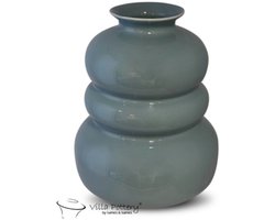 Vaas - Villa Pottery - Decoratie - Woondecoratie - Keramiek - Waterdicht - Bolla Vie 1_2 L. Blue