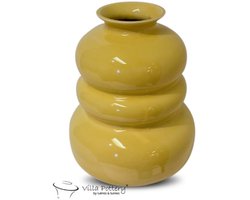 Vaas - Villa Pottery - Decoratie - Woondecoratie - Keramiek - Waterdicht - Bolla Vie 1_2 L. Yellow