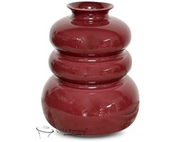 Vaas - Villa Pottery - Decoratie - Woondecoratie - Keramiek - Waterdicht - Bolla Vie 1_3 Aubergine