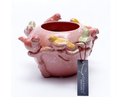 Vaas - Villa Pottery - Decoratie - Woondecoratie - porselein - waterdicht - Chico 1_2 Pink