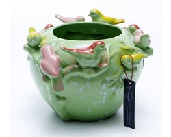 Vaas - Villa Pottery - Decoratie - Woondecoratie - porselein - waterdicht - Chico 1_3 Green