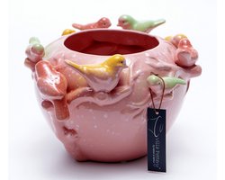 Vaas - Villa Pottery - Decoratie - Woondecoratie - porselein - waterdicht - Chico 1_3 Pink