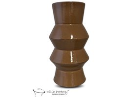 Vaas - Villa Pottery - Decoratie - Woondecoratie - Vogelvaas - Keramiek - Waterdicht - Sweden 2_2 Moka