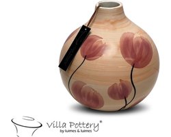 Vaas - Villa Pottery - Keramiek - Cadeau - Decoratie - Woondecoratie - Francis 1_1 Abricot/Pink