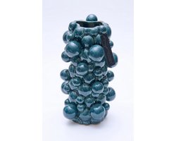 Vaas - Villa Pottery - Woondecoratie - Keramiek - Decoratie - Blub & Blub 2_1 Dark Green