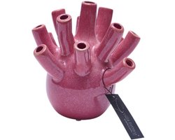Vaas - Villa Pottery - Woondecoratie - Keramiek - Decoratie - Voorjaarscollectie - Waterdicht - Pinokkio 1_1 Framboise