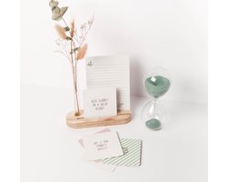 Vaasje en houder voor twee Kaarten - Homedeco - Duurzaam - Hout