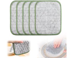 Vaatdoeken - Theedoeken - Nat en droog Multifunctionele vaatdoeken van staaldraad, Multifunctionele anti-kras theedoeken van staaldraad, Herbruikbare schoonmaakdoeken, Doppen voor keukenpotreinigingspasta (5)