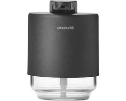 Vaatdoekhouder magnetisch - Druppelvrije zeepdispenser - Eenvoudig bij te vullen - Corrosiebestendig - Metaal & glas - Transparant zeepreservoir - Badkamer accessoire - Mineral Infinite Grey Vaatdoekhouder magnetisch