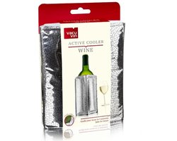 Vacu-vin Actieve Koeler Wijn Zilver, Chroom