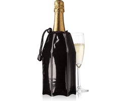 Vacu Vin Champagnekoeler Active 1 Liter 15,5 X 21,5 Cm Zwart