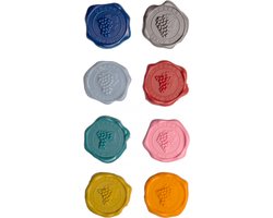 Vacu Vin Glass Marker Classic | Set van 8