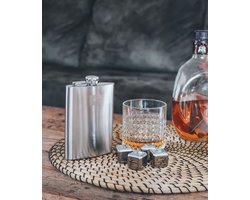 Vacu Vin Whiskey Stones | RVS | Set van 4
