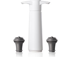 Vacu Vin Wine Saver Wit | Vacuüm Wijnpomp | 2 Vacuum Wine Stoppers