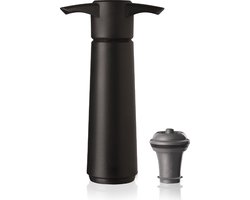 Vacu Vin Wine Saver Zwart | Vacuüm Wijnpomp | 1 Vacuum Wine Stopper