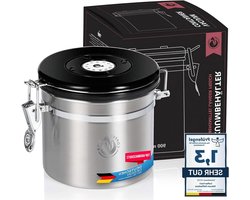 Vacuüm koffiekan theebus voorraadkan - Aromadeksel luchtdichte voorraadcontainer (Medium 1300ml) (Klein 900ml)