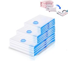 Vacuümzakken 12 stuks herbruikbaar - opbergzakken voor kleding dekens - beddengoed kussen - wollen dekens gordijnen - handdoeken vacuum storage bag jumbovacuum storage bag jumbo