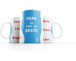 Vaderdag mok | Papa cadeau | Vaderdag | Mok met tekst | Papa | Vaderdag tip | Theemok | 330 ML | Fotofabriek