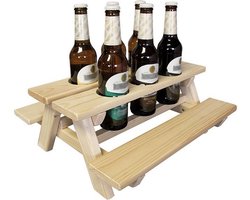 Vaderdag TIP! - Stijlvolle SenS-Line Bierfleshouder voor Picknickbanken – Perfect voor Buitenplezier! - Bekerhouder - 39x37x16,5 cm