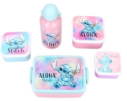 Vadobag Disney Stitch Bon Appétit! – Complete Drinkfles- & Lunchbox en Snackboxen Set